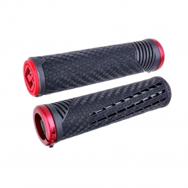Гріпси ODI CF Grip v2.1 Lock-On Pearl Blk/Red w/MtRedClamp Гріпси ODI CF Grip v2.1 Lock-On Pearl Blk/Red w/MtRedClamp