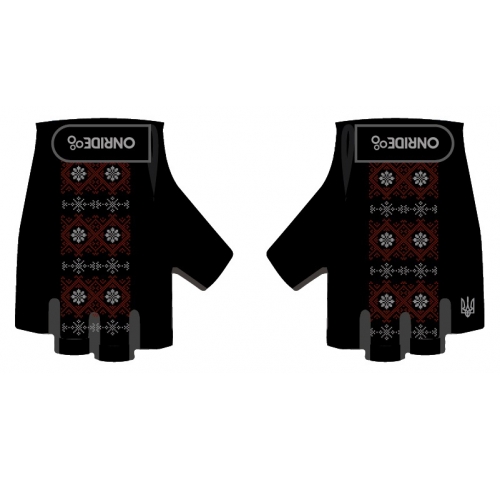 Рукавички ONRIDE Hold 30 Ornament, гелеві подушечки, чорний розмір L