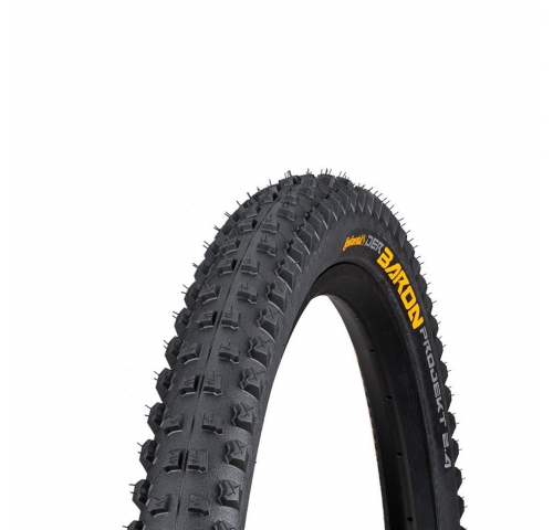 Покрышка бескамерная Continental Der Baron Projekt, 27.5"x2.40, 60-584, черная, складная, BlackChili