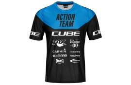 Веломайка CUBE EDGE Rundhalstrikot kurzarm X Actionteam black´n´blue XXL Веломайка CUBE EDGE Rundhalstrikot kurzarm X Actionteam black´n´blue XXL