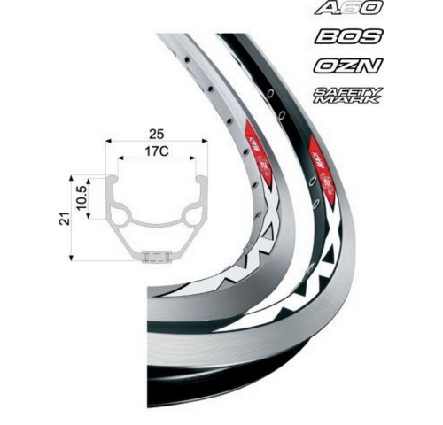 Обід Mach1 MX 26" 36 отворів під V-Brake чорний