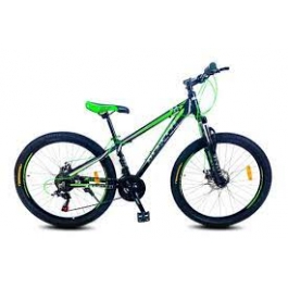 Велосипед Benetti 26 Stile DD 15" чорний/зелений мат Велосипед Benetti 26 Stile DD 15" чорний/зелений мат