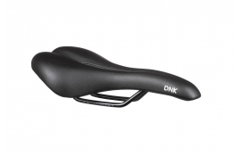 Сідло DNK Base 20, сталеві рамки, 280x150 мм, з отвіром, чорний Сідло DNK Base 20, сталеві рамки, 280x150 мм, з отвіром, чорний