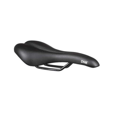 Сідло DNK Base 20, сталеві рамки, 280x150 мм, з отвіром, чорний