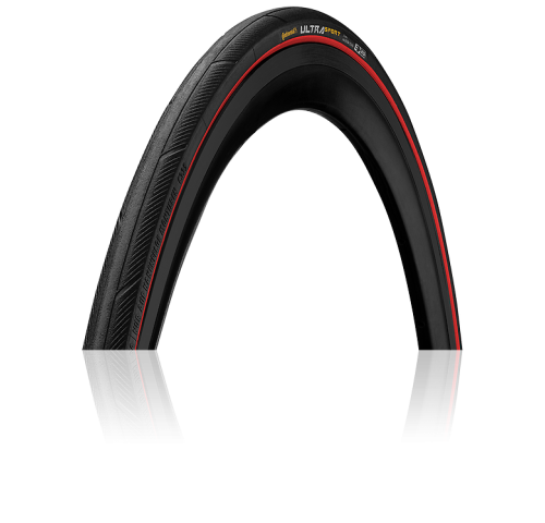 Покрышка Continental Ultra III Sport 28" | 700 x 23C черная/красная, складная, skin