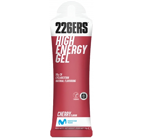 Гель 226ERS High Energy 50г вуглеводів 160мг кофеїну вишня 76г