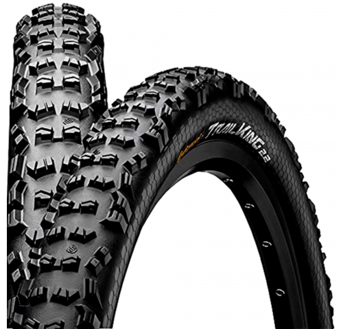 Покрышка бескамерная Continental Trail King, 26"x2.40, 60-559, черная, складная, BlackChili, ProTect