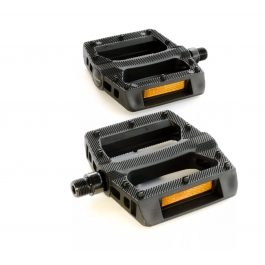 Педалі Green Cycle GPD-M104, нейлонові, кулькові підшипники, вісь 9/16" бориста сталь (розмір 113,5х