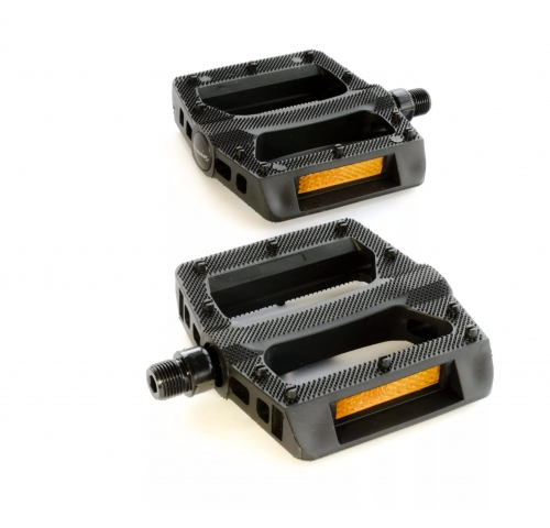 Педалі Green Cycle GPD-M104, нейлонові, кулькові підшипники, вісь 9/16" бориста сталь (розмір 113,5х