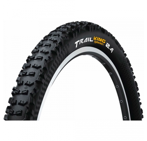 Покрышка бескамерная Continental Trail King, 27.5"х2.40, 60-584, черная, складная, BlackChili, ProTe