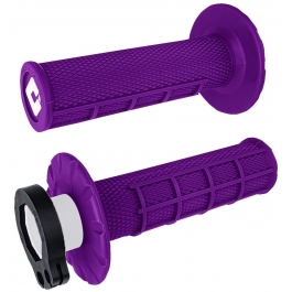 Мото гріпси ODI HALF-WAFFLE MX V2 Lock-On Purple