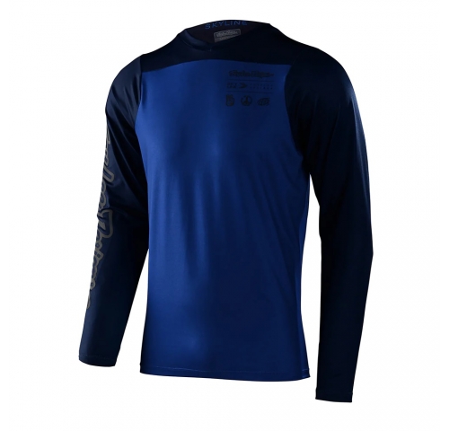 Джерсі TLD SKYLINE LS CHILL JERSEY [MONO TRUE BLUE] LG