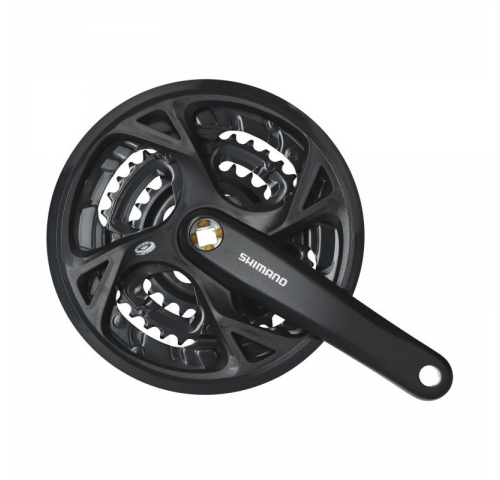 Шатуни Shimano FC-M371-3, 175мм, 48X36X26T, захист зірок, з болтами Шатуни Shimano FC-M371-3, 175мм, 48X36X26T, захист зірок, з болтами