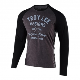 Футболка з довгим рукавом TLD Vintage Race Shop L/S Tee [CHARCOAL / BLACK] розмір XL
