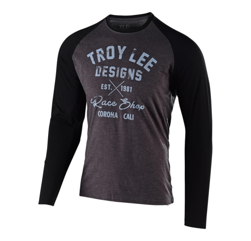 Футболка з довгим рукавом TLD Vintage Race Shop L/S Tee [CHARCOAL / BLACK] розмір XL
