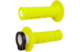 Мото гріпси ODI HALF-WAFFLE MX V2 Lock-On FLO-Yellow Мото гріпси ODI HALF-WAFFLE MX V2 Lock-On FLO-Yellow