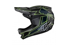 Вело шолом фуллфейс TLD D4 Carbon, [GRAPH GRAY / GREEN] M