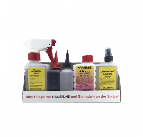 Средство для ухода за велосипедом Hanseline Cycle-Maintenance-Set 5шт.