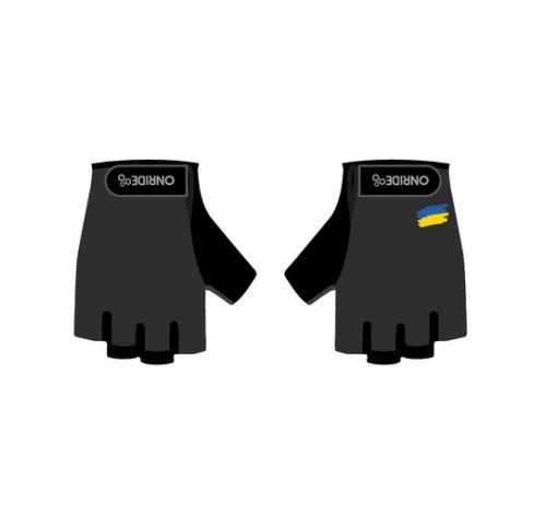 Рукавички ONRIDE Hold 30 UA, гелеві подушечки, чорний розмір XL