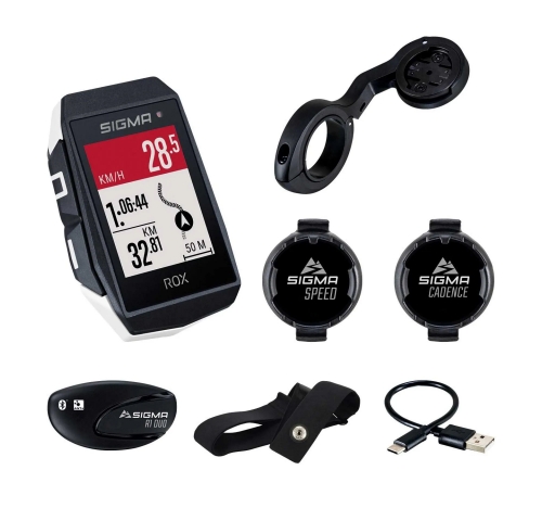 Велокомпьютер ROX 11.1 EVO Sensor Set White Sigma Sport