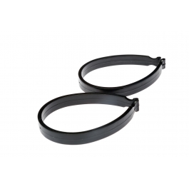 Пластикові кліпси для затискання штанин чорний