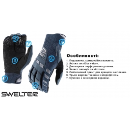 Рукавички TLD Swelter Glove [Black] розмір M