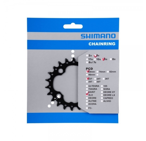 Зірка шатунів Shimano SLX FC-M660 22T чорний