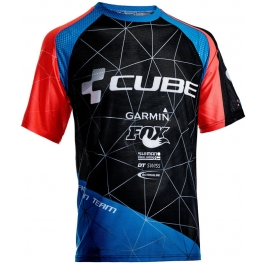 Веломайка Cube ACTION Rundhalstrikot Team kurzarm black´n´blue´n´flashred XXL