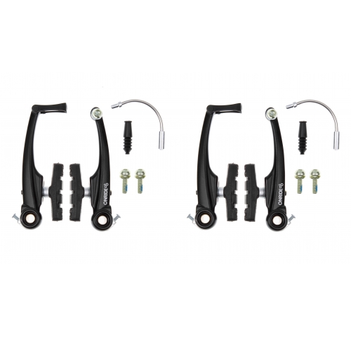 Ободні гальма ONRIDE Set, перед + зад, важелі: 110мм, чорний Ободні гальма ONRIDE Set, перед + зад, важелі: 110мм, чорний