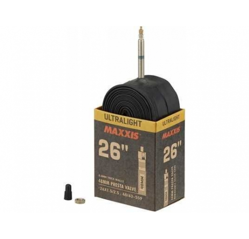Камера Maxxis ULTRALIGHT 26X1.50/2.50 Ніпель Presta 48mm Камера Maxxis ULTRALIGHT 26X1.50/2.50 Ніпель Presta 48mm