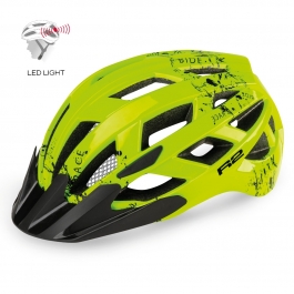 Шолом R2 Lumen junior колір флуоресцентно жовтий,чорний глянцевий розмір S: 52-56 см Шолом R2 Lumen junior колір флуоресцентно жовтий,чорний глянцевий розмір S: 52-56 см