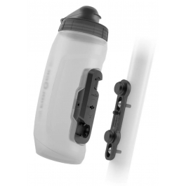 Фляга з конектором та базою FIDLOCK TWIST bottle 590мл., прозорий / білий