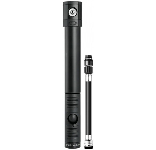 Мінінасос Crankbrothers KLIC HV, алюмінієвий, presta/schrader, 110psi/7.6 bar, чорний Мінінасос Crankbrothers KLIC HV, алюмінієвий, presta/schrader, 110psi/7.6 bar, чорний