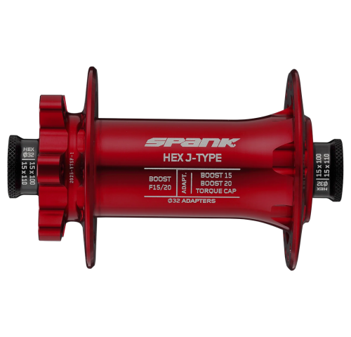 Втулка передня SPANK HEX J-TYPE Boost F15/20, Red (C04HJ122300ASPK)