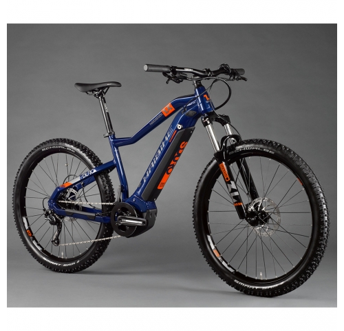 Электровелосипед Haibike SDURO HardSeven 1.5 i400Wh 9 s. Altus 27,5", рама XL, голубой-оранжевый-тит