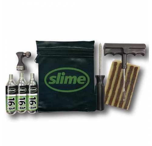 Ремкомплект для бескамерных покрышок Slime Tyre Repair Kit, Tools, plugs & CO2