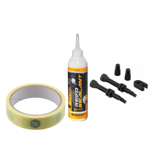 Бескамерный набор Continental 27mm (лента, ниппель, клей)