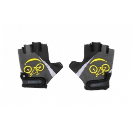Рукавички дитячі ONRIDE Gem Велопосмішка сіра 9-10 жовта