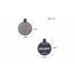 Колодки гальмiвнs DUST DS-11S (Alhonga, ZOOM DB250/350/450/550) напівметал
