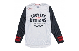 Мото джерси TLD Scout GP Jersey RIDE ON [CHARCOAL/VINTAGE WHITE] 2X