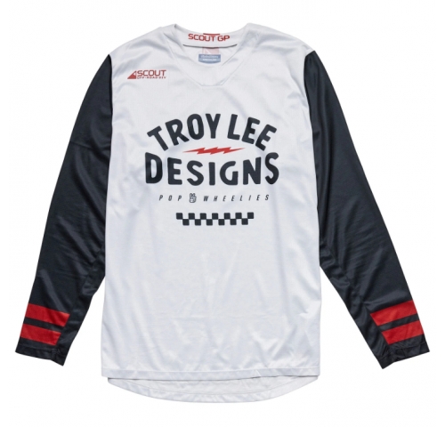 Мото джерси TLD Scout GP Jersey RIDE ON [CHARCOAL/VINTAGE WHITE] 2X