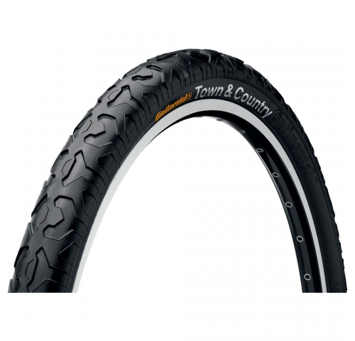 Покрышка Continental Town & Country, 26"x2.10, 54-559, Wire, Sport, Skin, 730гр., черный