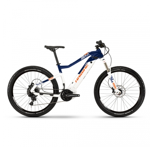 Электровелосипед Haibike SDURO HardSeven 5.0 i500Wh 27,5", рама M, бело-сине-оранжевый, 2019