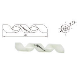 Захист рами Alligator від тертя рубашок Spiral (4/5 мм) білий Захист рами Alligator від тертя рубашок Spiral (4/5 мм) білий