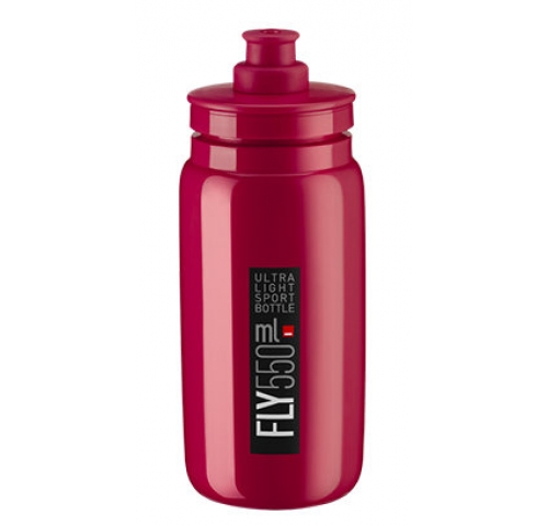 Фляга ELITE FLY амарант з чорним лого 550 мл