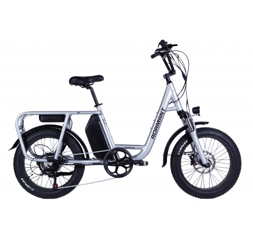 Велосипед з електроприводом 20" AL Dorozhnik ADAMANT HDD рама-18,5" 48B 17.5А*г 750Вт срiблястий