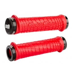 Гріпси ODI Troy Lee Designs Signature MTB Lock-On Bonus Pack Red w/ Black Clamps Гріпси ODI Troy Lee Designs Signature MTB Lock-On Bonus Pack Red w/ Black Clamps
