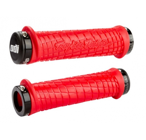Гріпси ODI Troy Lee Designs Signature MTB Lock-On Bonus Pack Red w/ Black Clamps