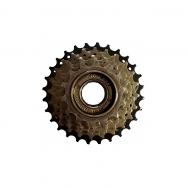 Тріскачка SUN RACE MFM2A 6DS0 2S6 14-28T 6 шв. BROWN/BLACK Lockring Desing