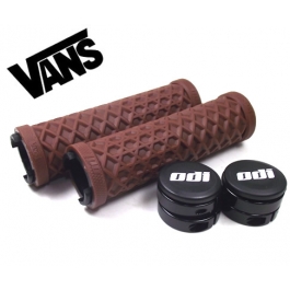 Гріпси ODI Vans® Lock-On Grips, Brown w/ Black Clamps (коричневі з чорними замками) Гріпси ODI Vans® Lock-On Grips, Brown w/ Black Clamps (коричневі з чорними замками)